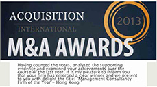 2013 Acquisition-International M&A Award